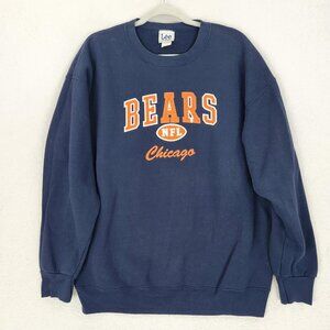 Vintage Chicago Bears Sweatshirt Mens XL NFL Football Lee Sport Crewneck Sweater